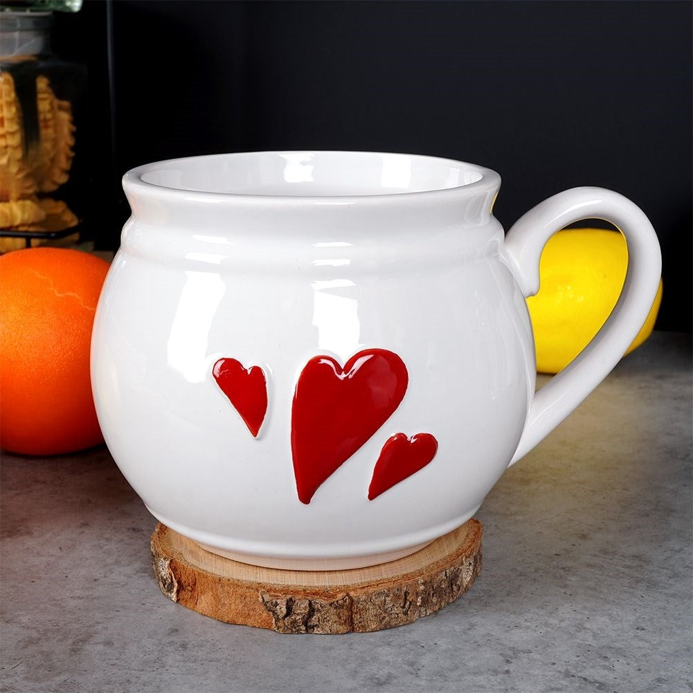Cup for coffee, tea and mulled wine with a beautiful pattern