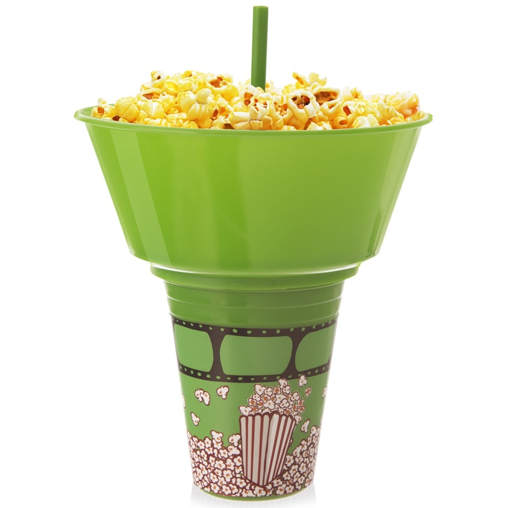 Cup with bowl for popcorn - practical solution for movie nights