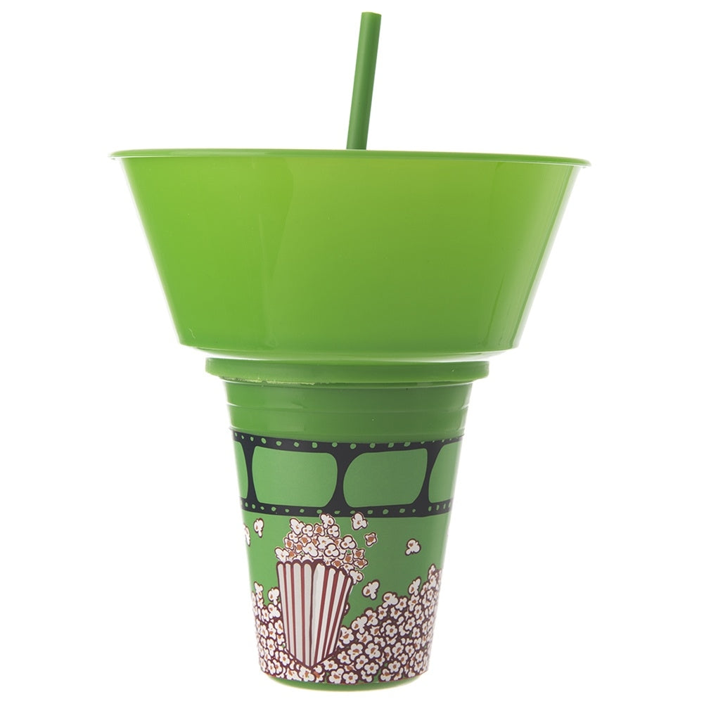 Cup with bowl for popcorn - practical solution for movie nights