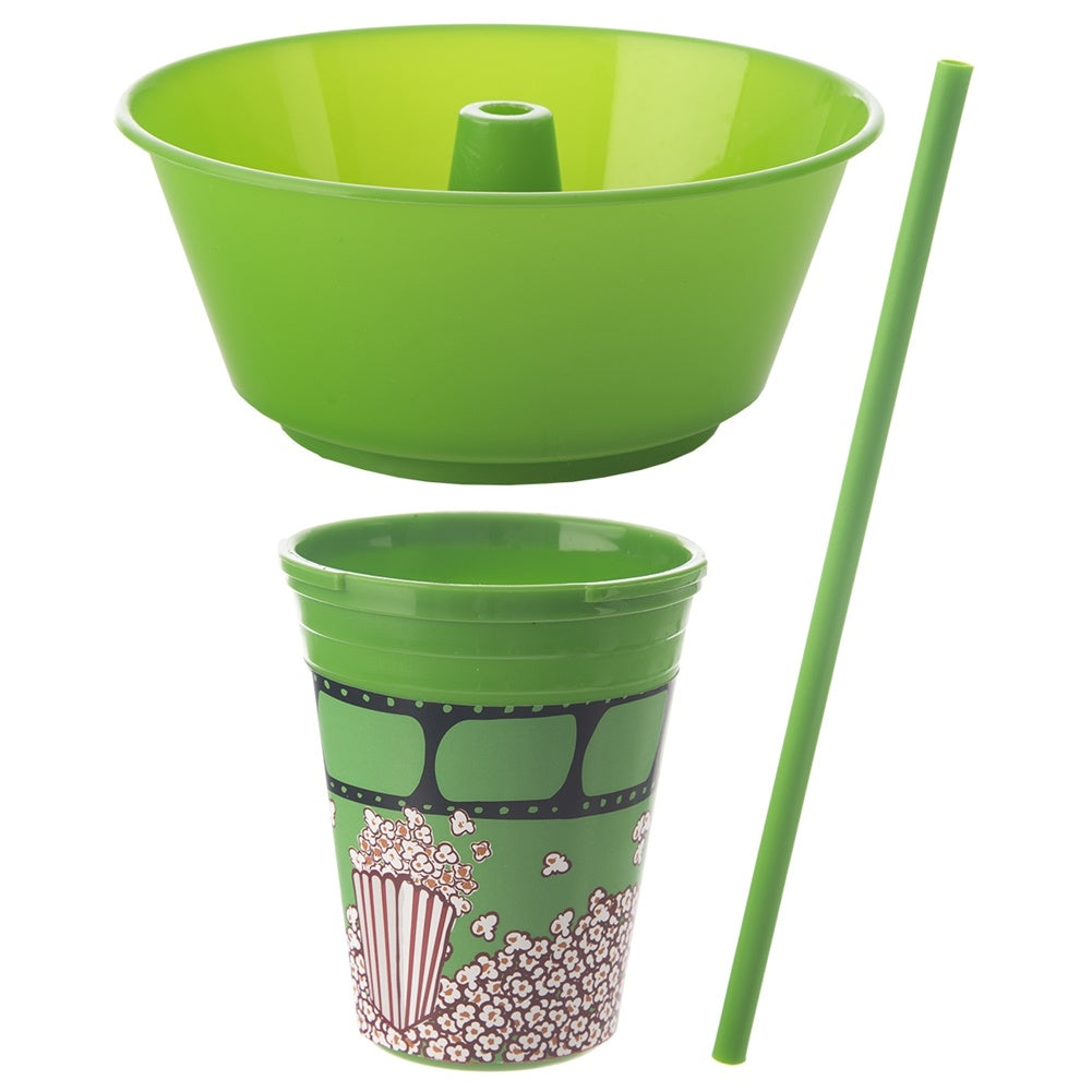 Cup with bowl for popcorn - practical solution for movie nights