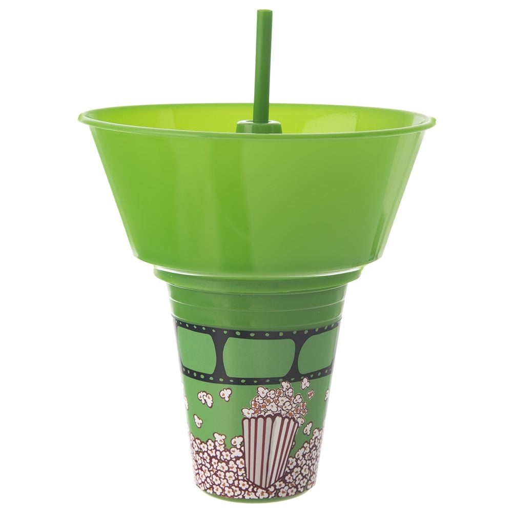 Cup with bowl for popcorn - practical solution for movie nights
