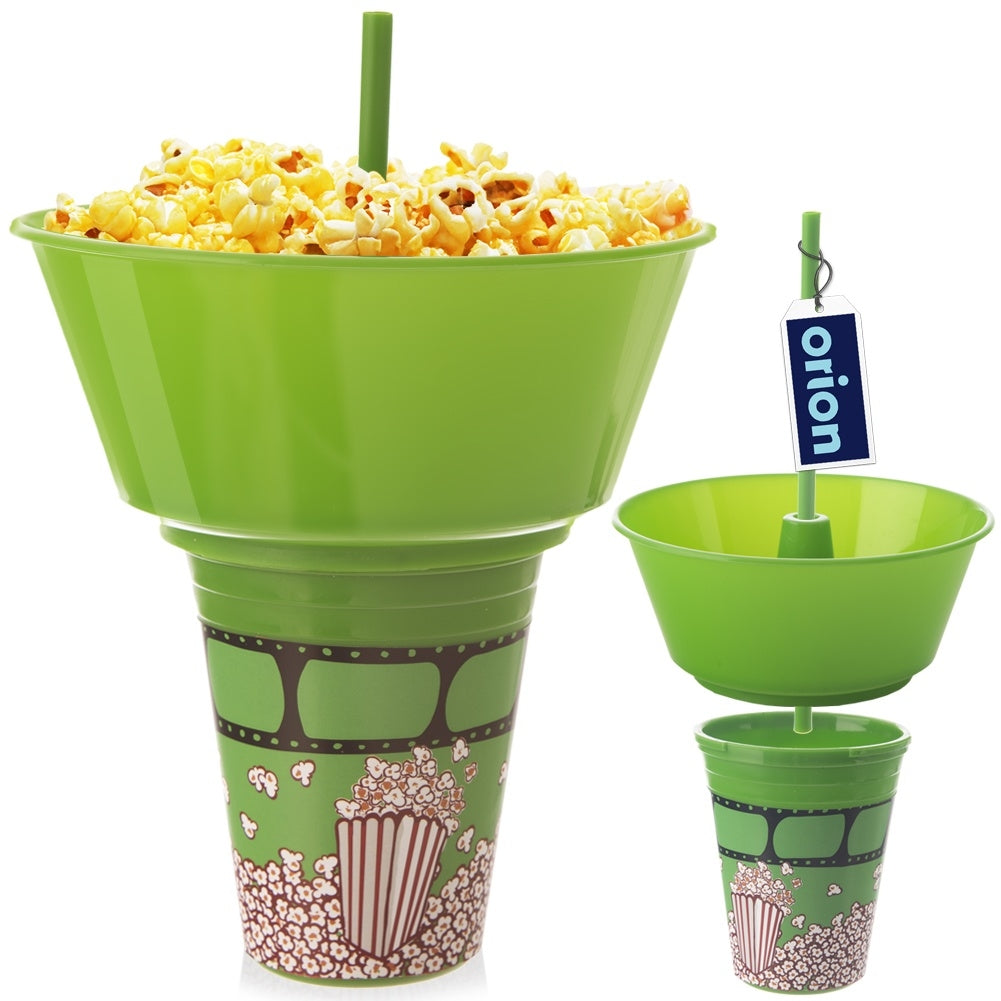 Cup with bowl for popcorn - practical solution for movie nights