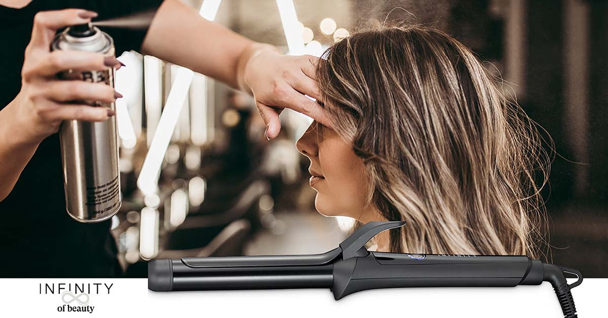 Curling Iron 25mm Barrel, 35W, Black, Anti-Frizz