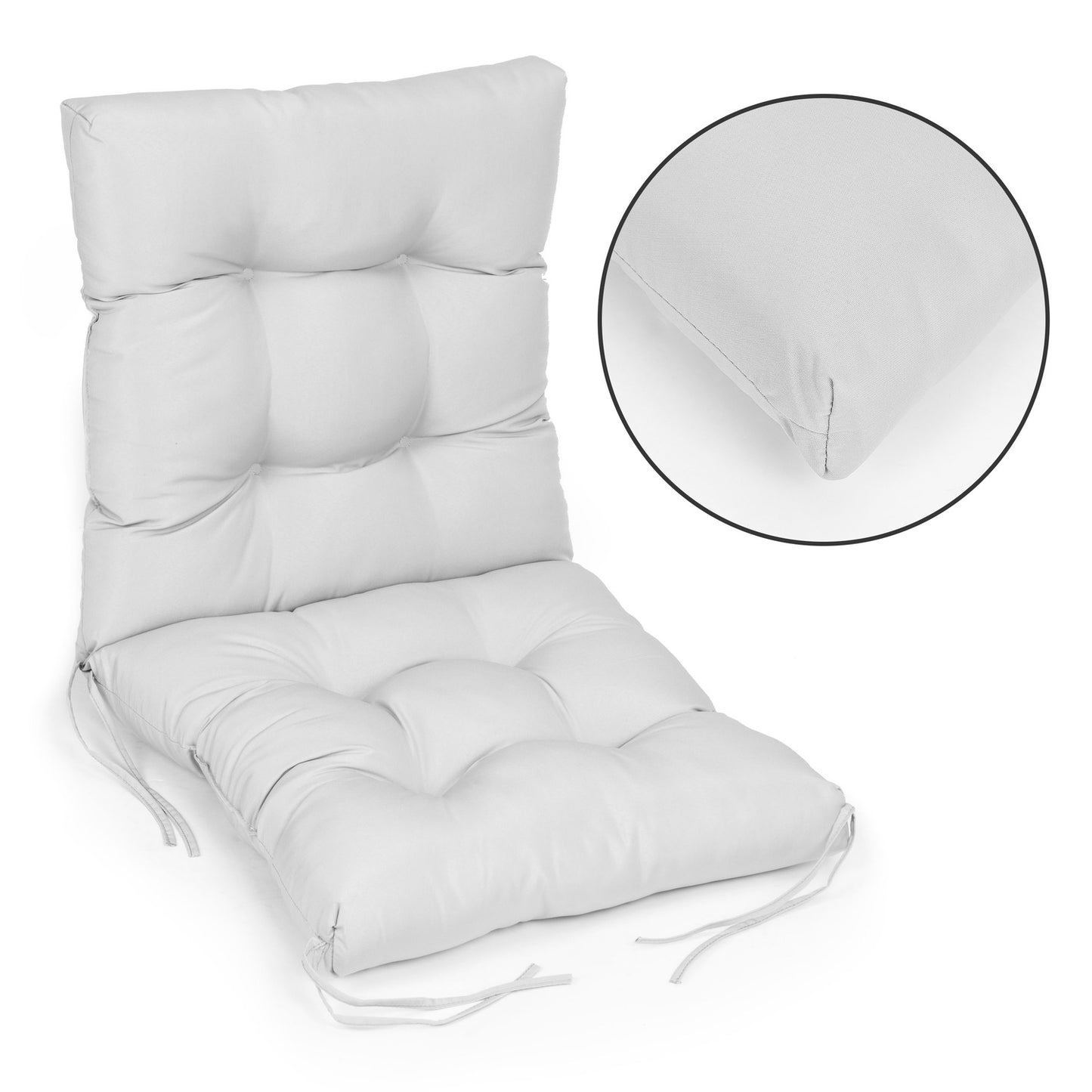 Cushion for garden lounger chair gray ModernHome