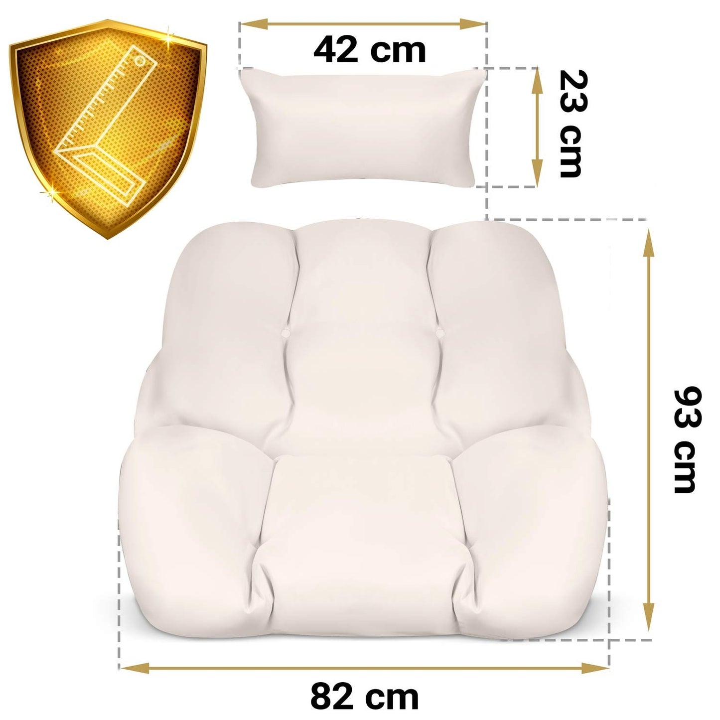 Cushion for hanging chair Luisiana Sofotel ecru