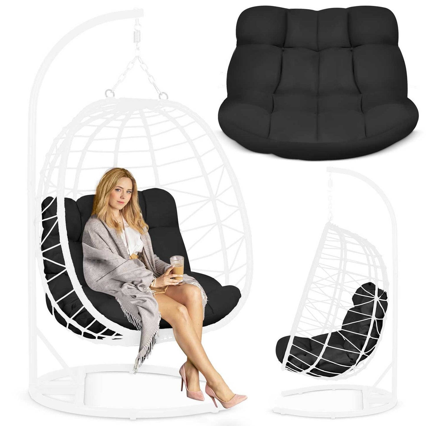 Cushion for hanging chair Tihuana Sofotel black