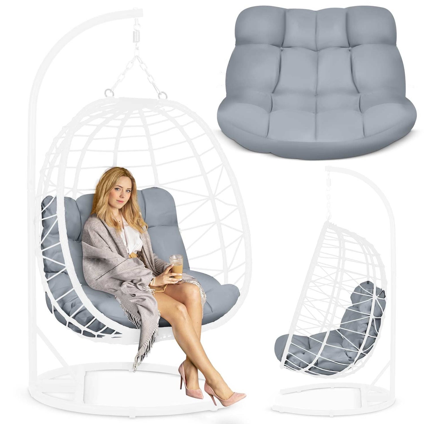 Cushion for hanging chair Tihuana Sofotel dark gray
