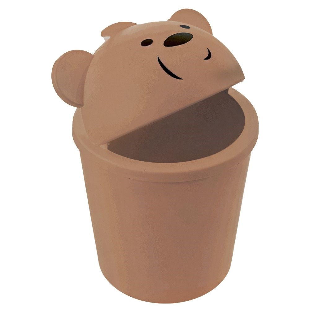 Cute bear bin with removable lid for the children's room
