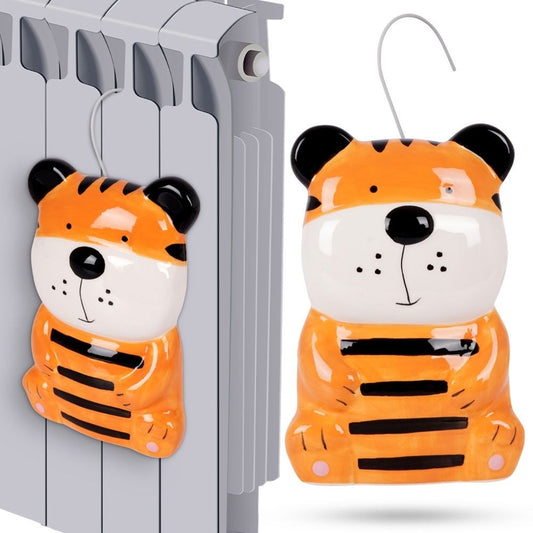 Cute tiger ceramic humidifier for children's rooms, hangs on elements