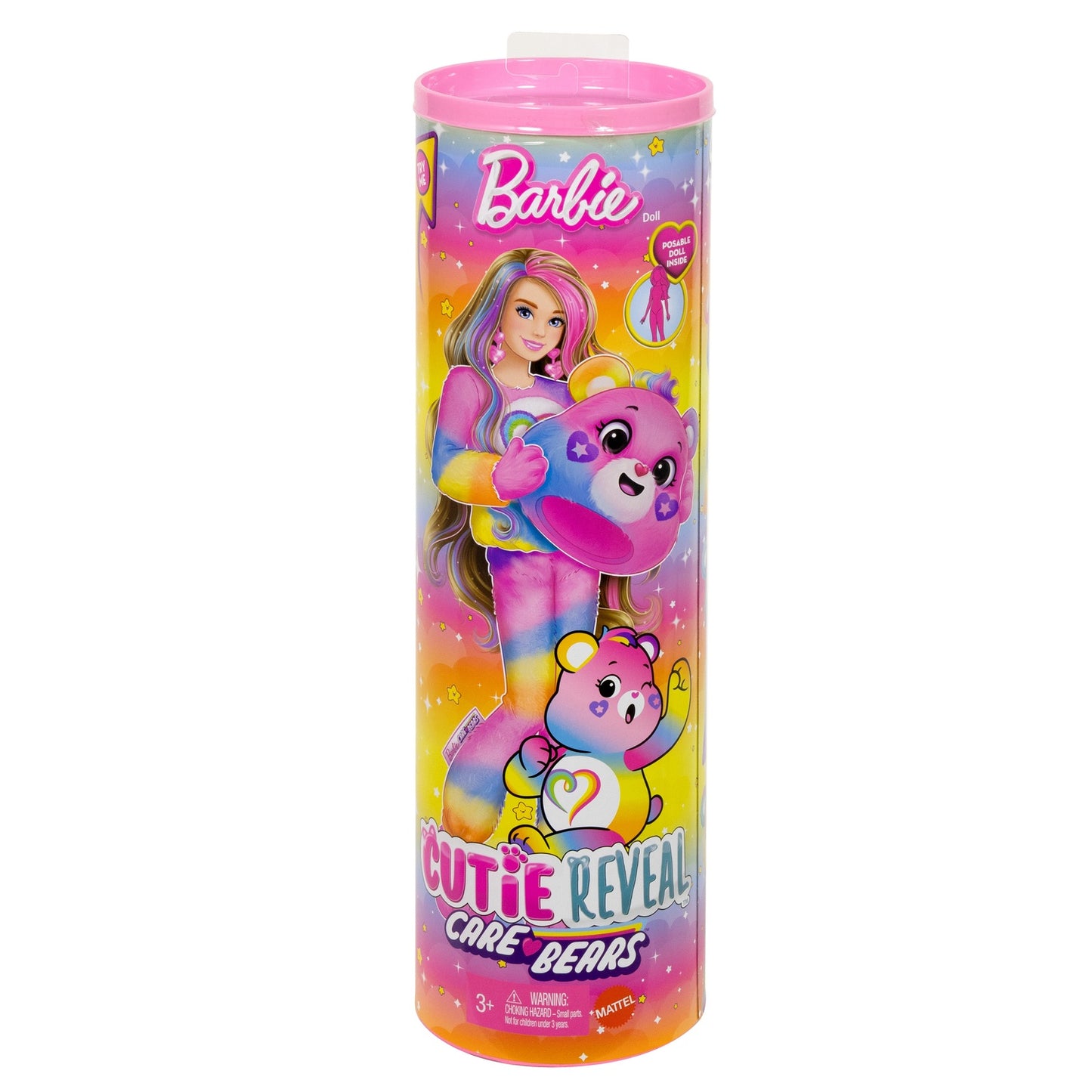 Barbie Doll with Pink Bear Costume & 10 Surprises
