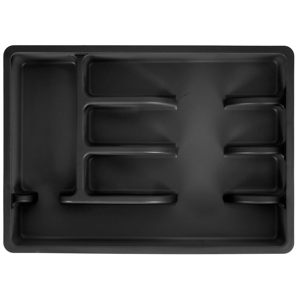 Cutlery Box - Black Insert with 5 Compartments for Organization
