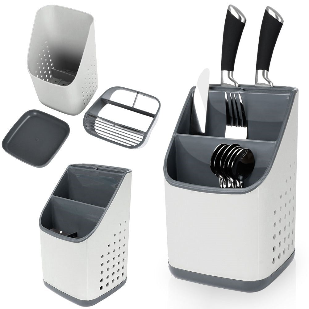 Cutlery and kitchen utensil container, spacious and practical