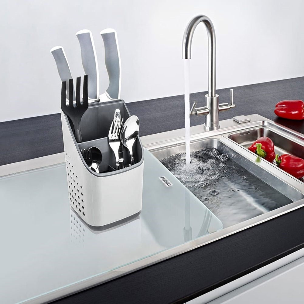 Cutlery and kitchen utensil container, spacious and practical