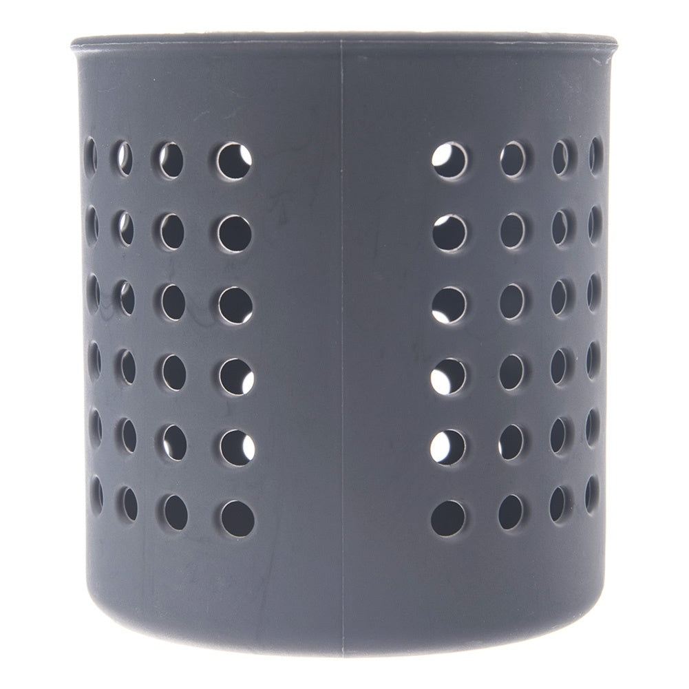 Cutlery basket and kitchen utensil holder in dark grey