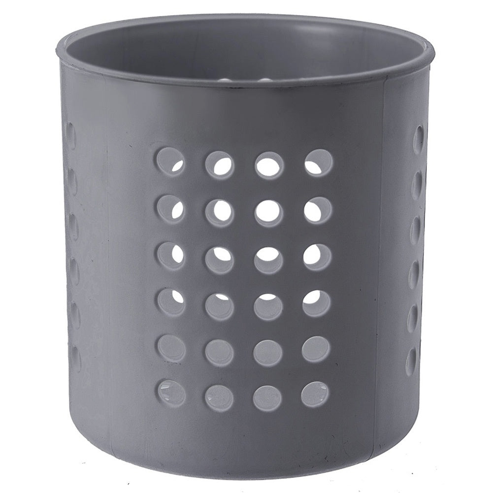 Cutlery basket and kitchen utensil holder in dark grey