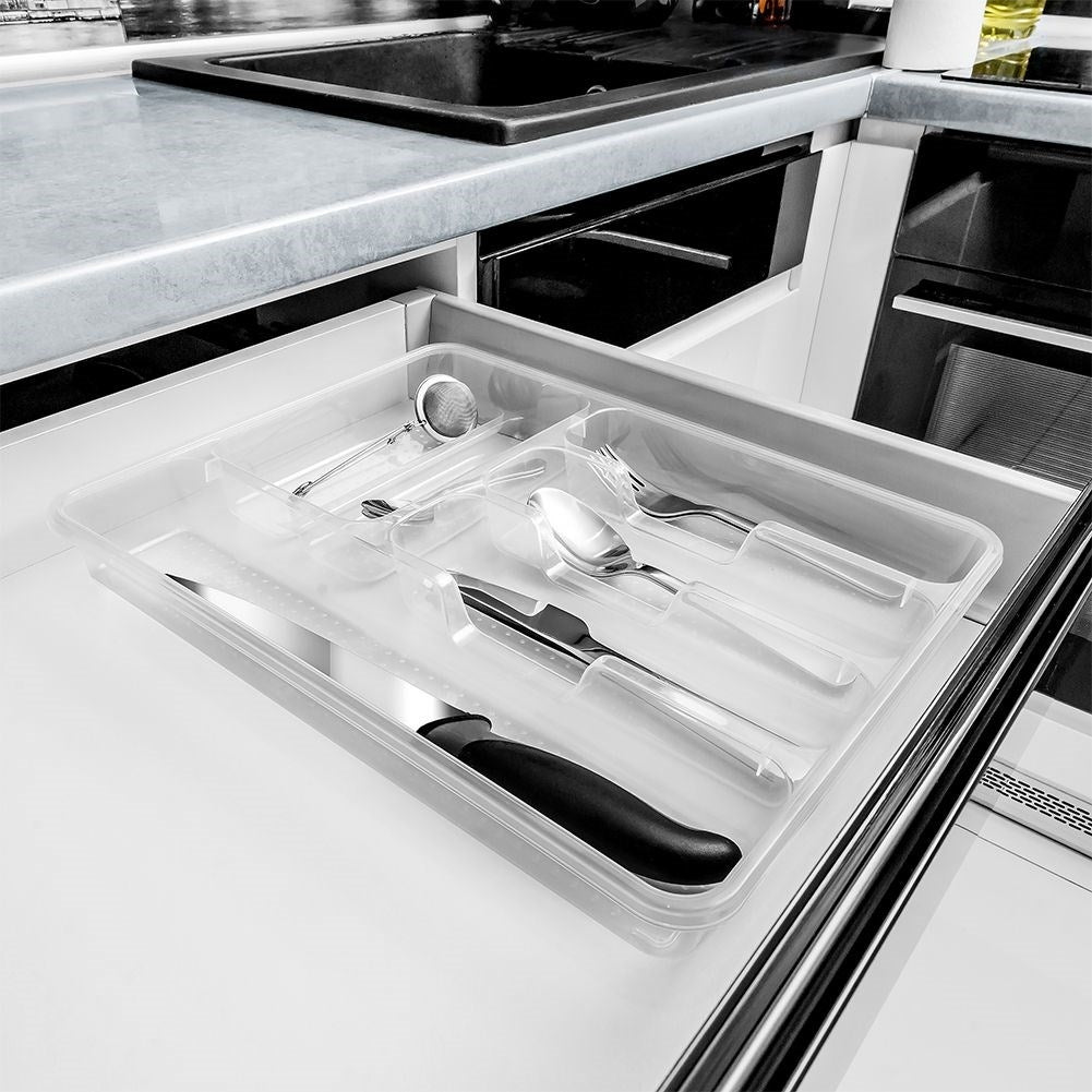 Cutlery box with 6 compartments for perfect kitchen order