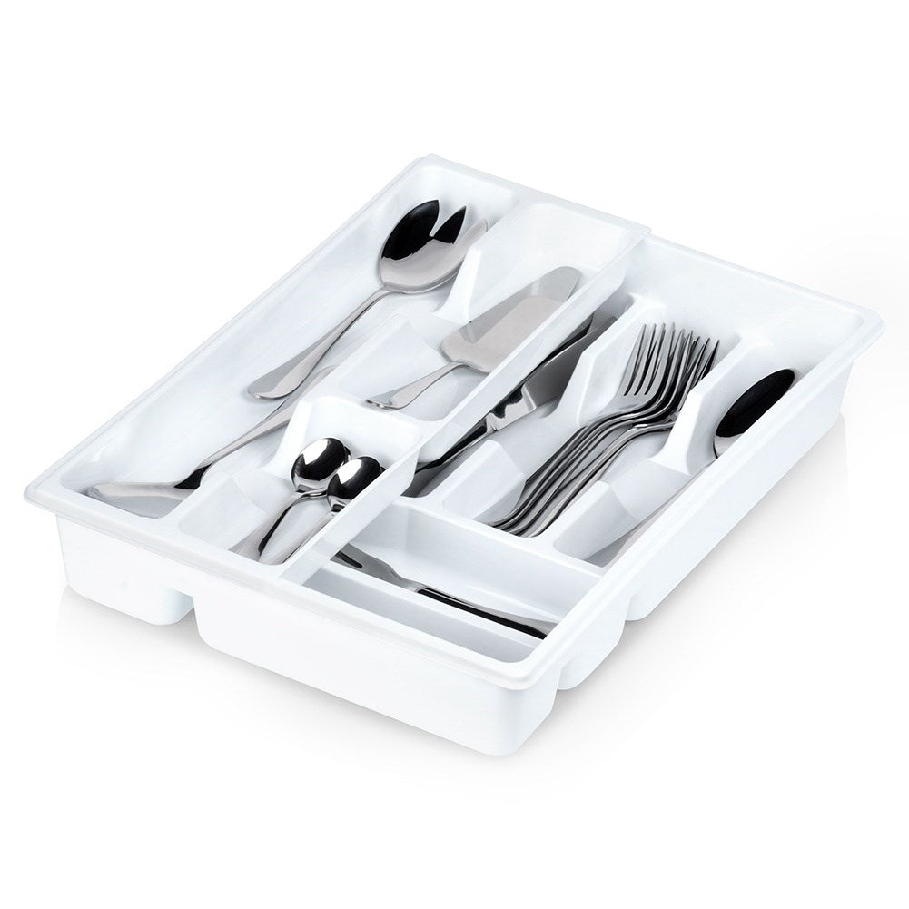 Cutlery box with removable insert and 9 compartments