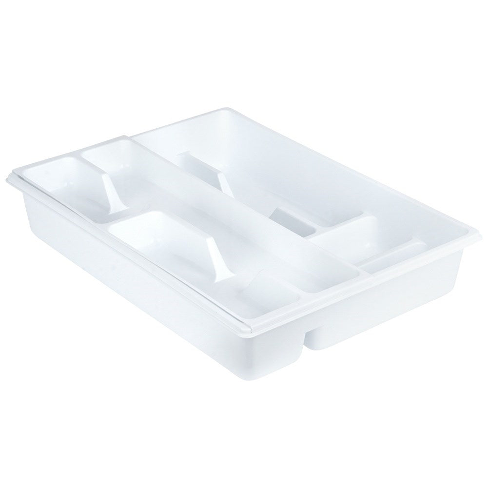 Cutlery box with removable insert and 9 compartments