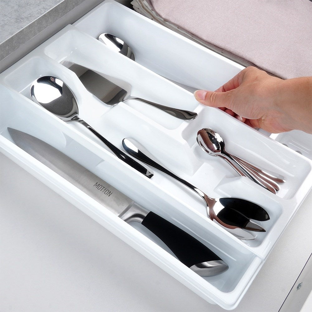 Cutlery box with removable insert and 9 compartments
