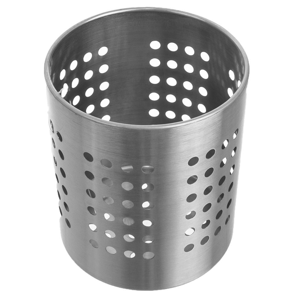 Cutlery holder in steel for drying and storage in the kitchen