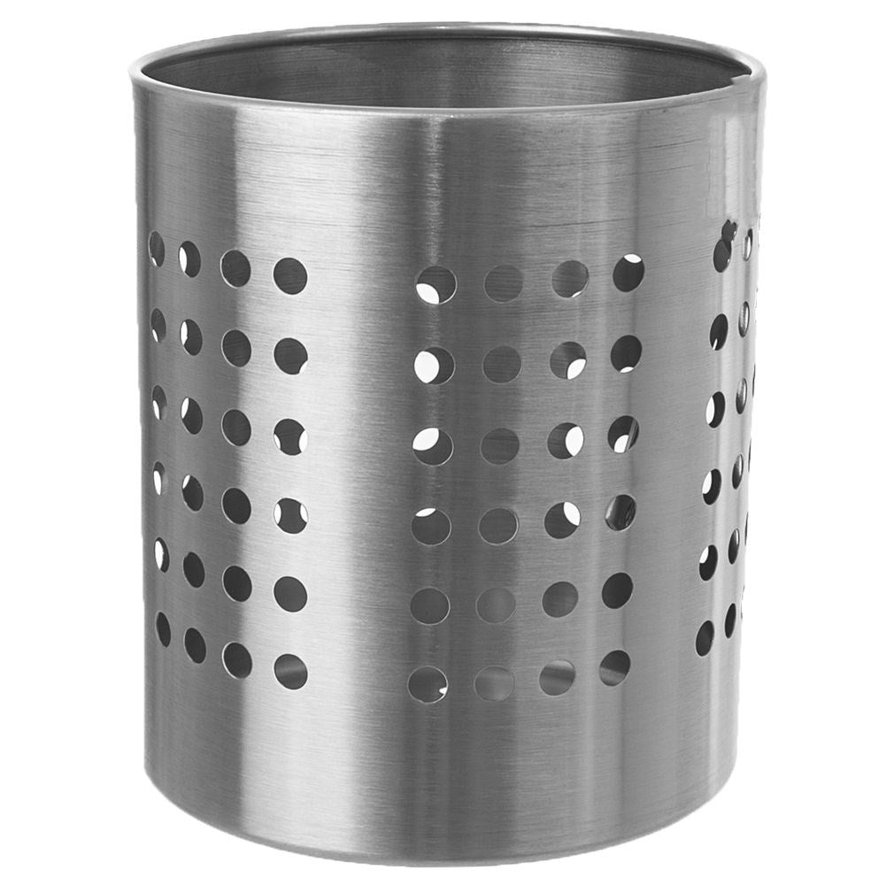 Cutlery holder in steel for drying and storage in the kitchen