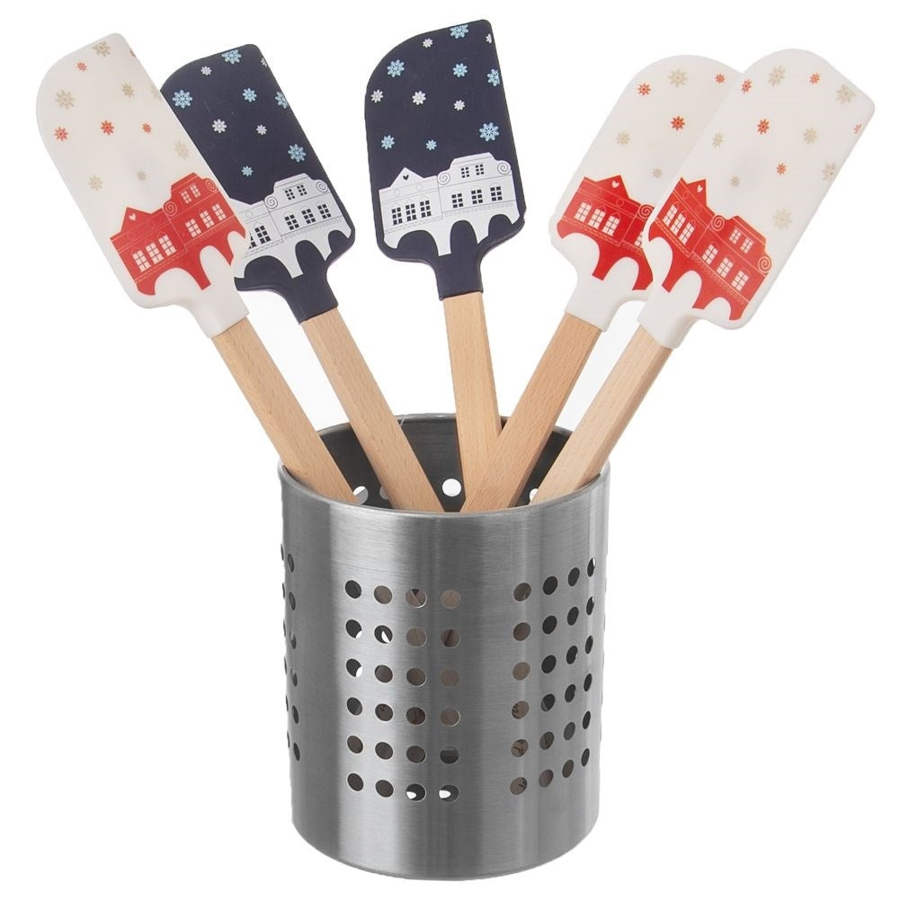 Cutlery holder in steel for drying and storage in the kitchen