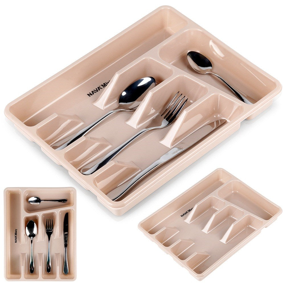 Cutlery insert for drawer beige MISTY 33.5 cm