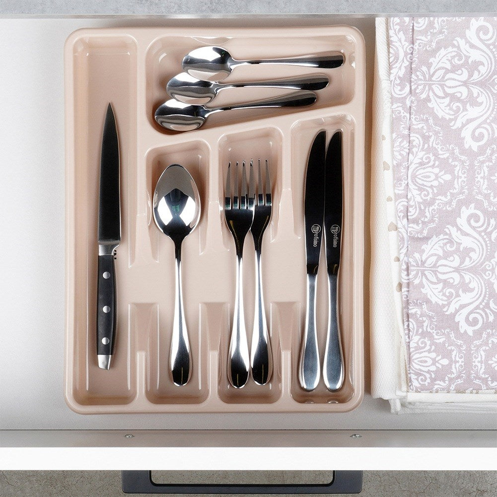 Cutlery insert for drawer beige MISTY 33.5 cm
