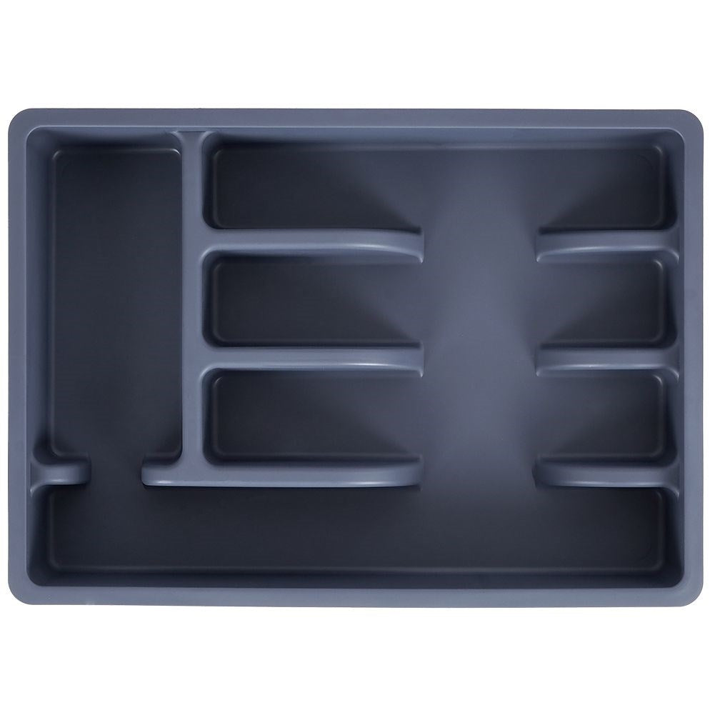 Cutlery insert with 5 compartments in elegant graphite color
