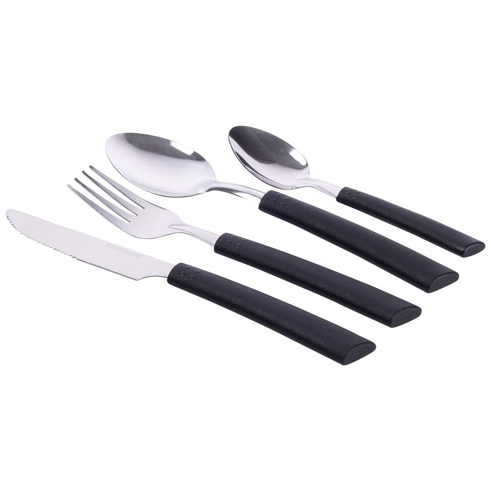 Cutlery set for 6 with drawer insert, stainless steel and plastic