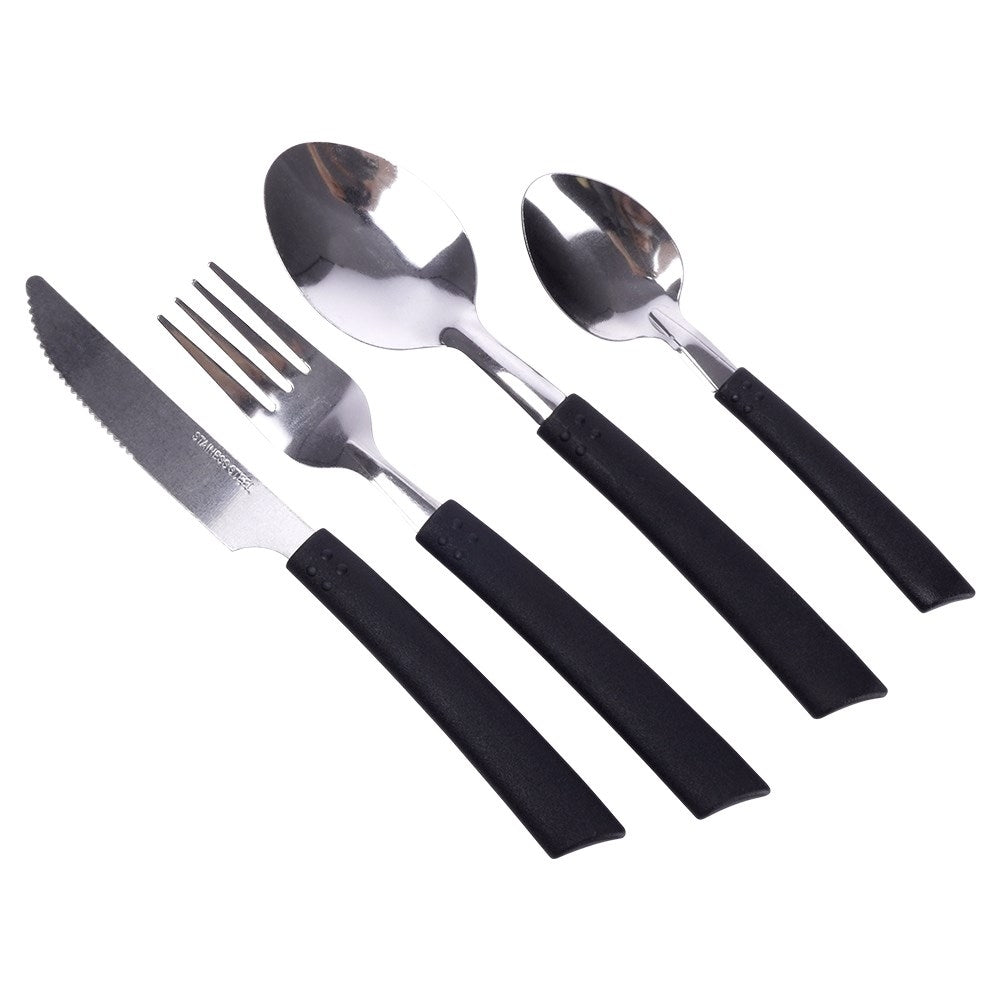 Cutlery set for 6 with drawer insert, stainless steel and plastic