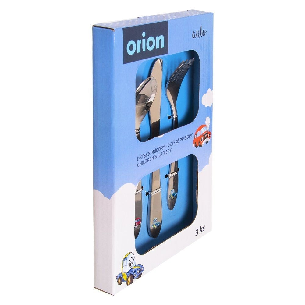 Cutlery set for children - Three-piece with car motif