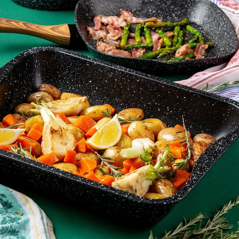 Cutlery with Non-Stick Granite Coating for Ovens