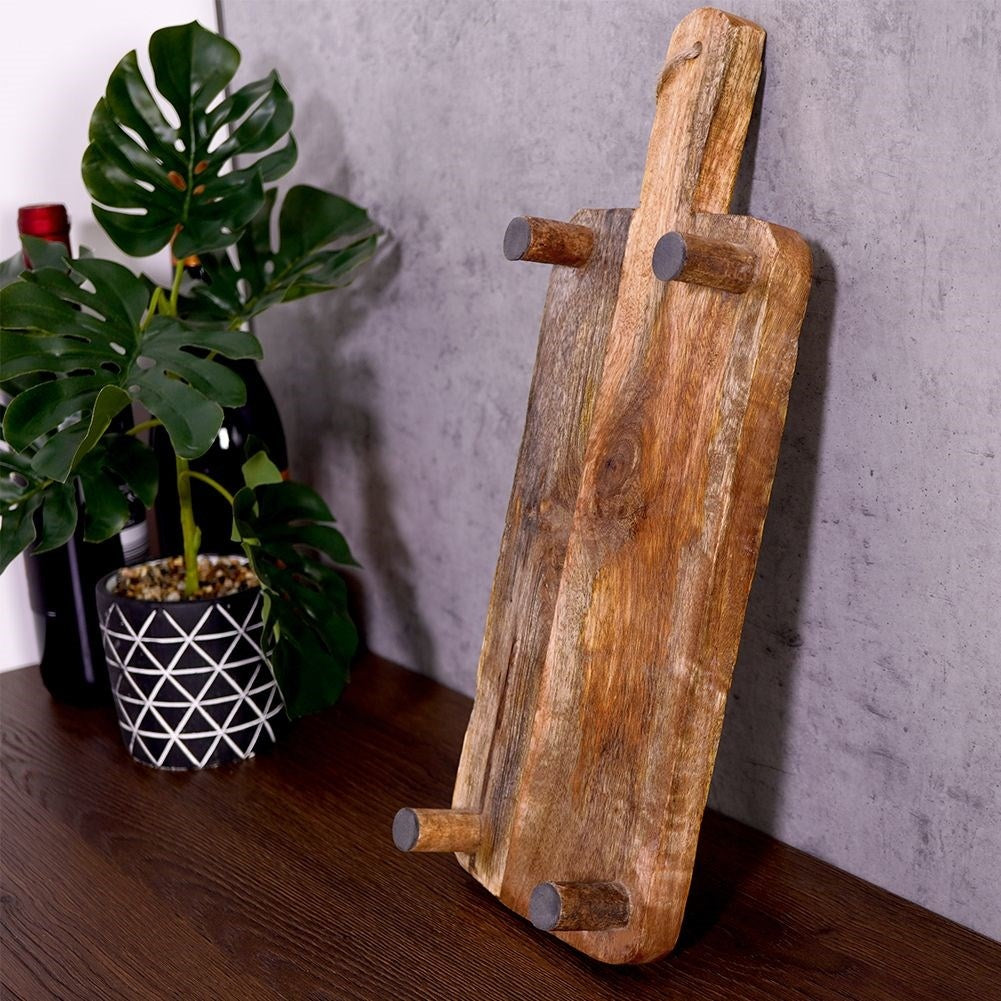 Cutting Board & Serving Tray in Mango Wood with Handle
