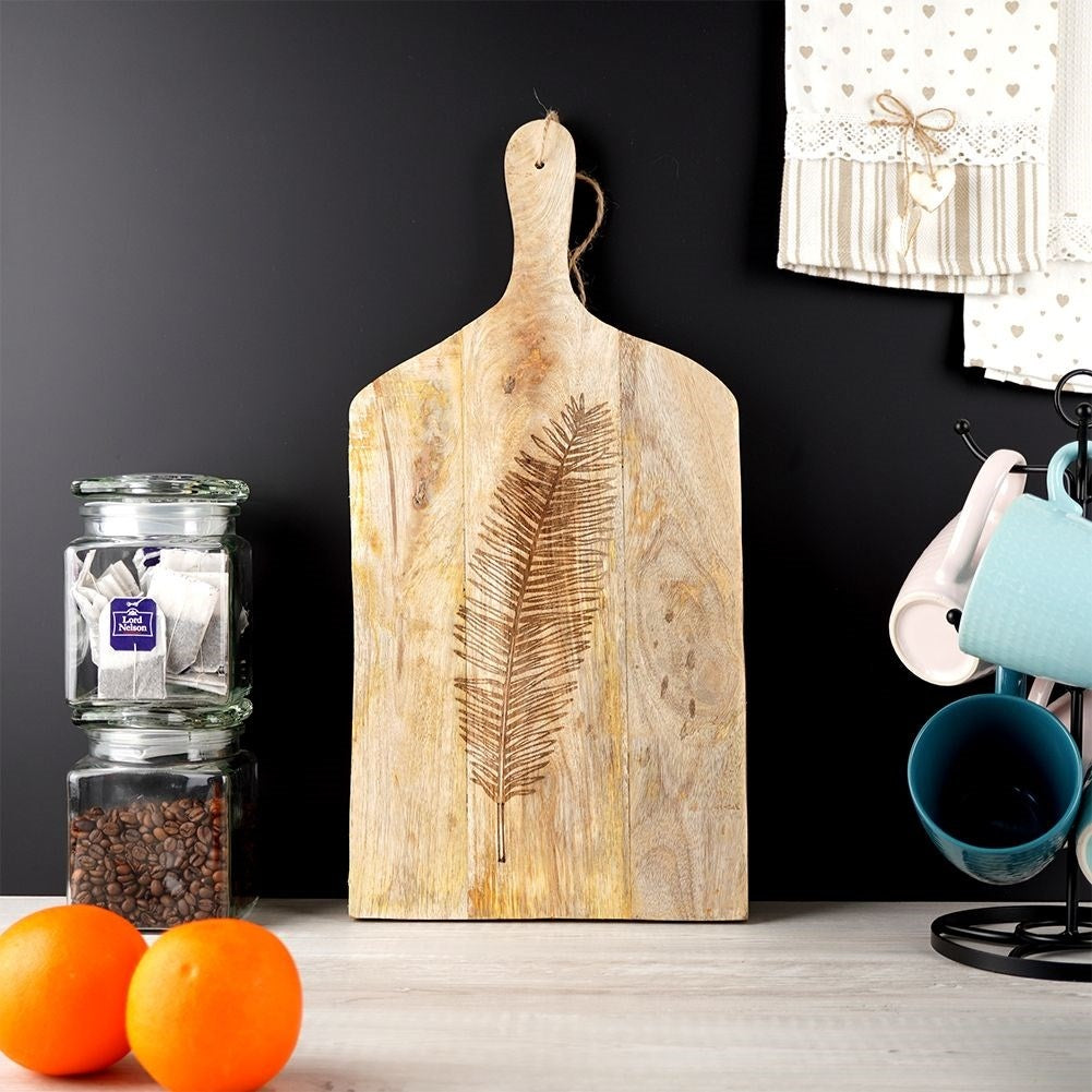 Cutting Board & Serving Tray in Mango Wood with Handle