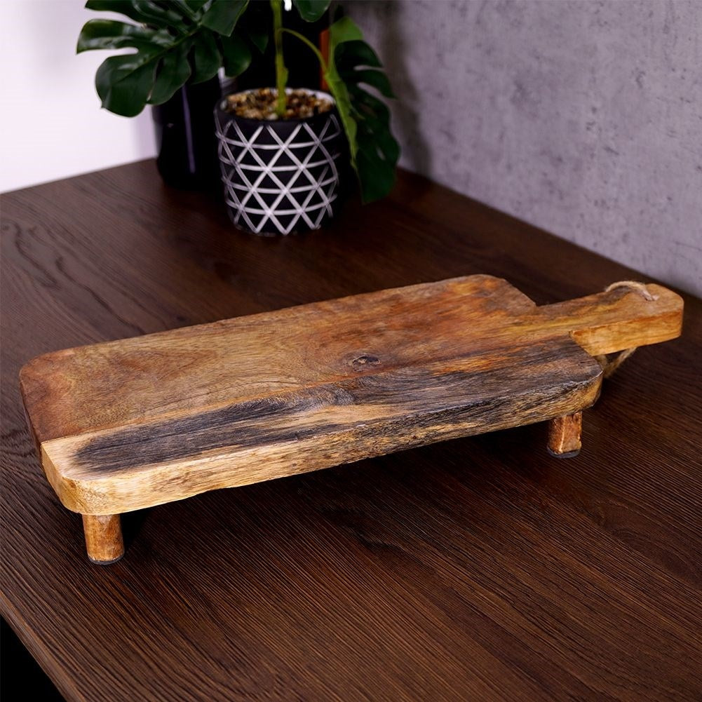 Cutting Board & Serving Tray in Mango Wood with Handle