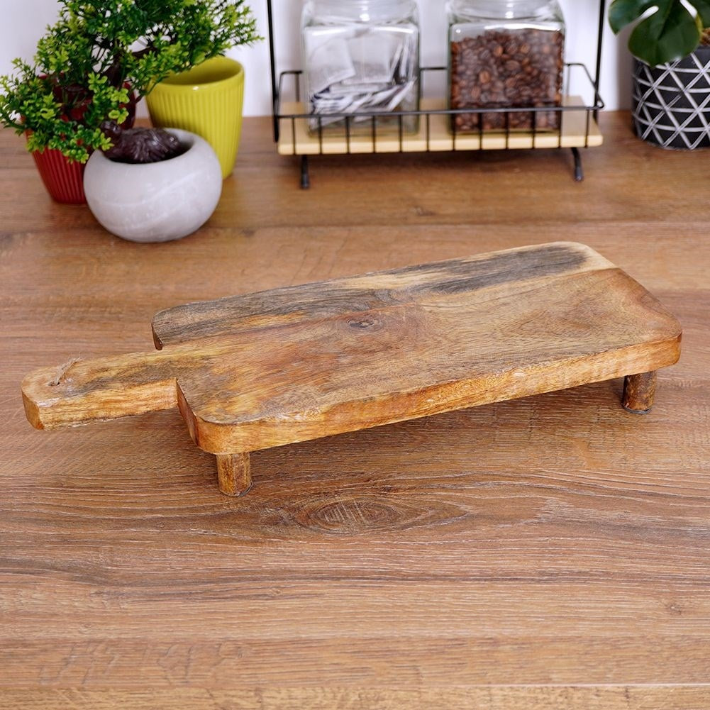 Cutting Board & Serving Tray in Mango Wood with Handle