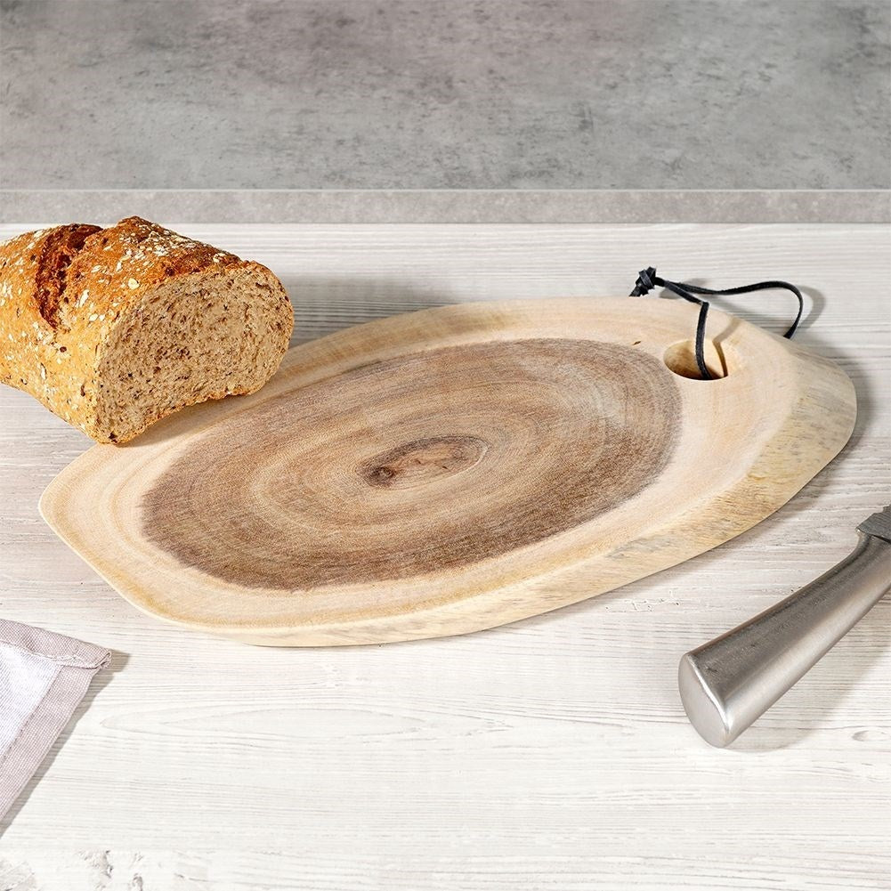 Cutting Board & Serving Tray in Natural Acacia Wood