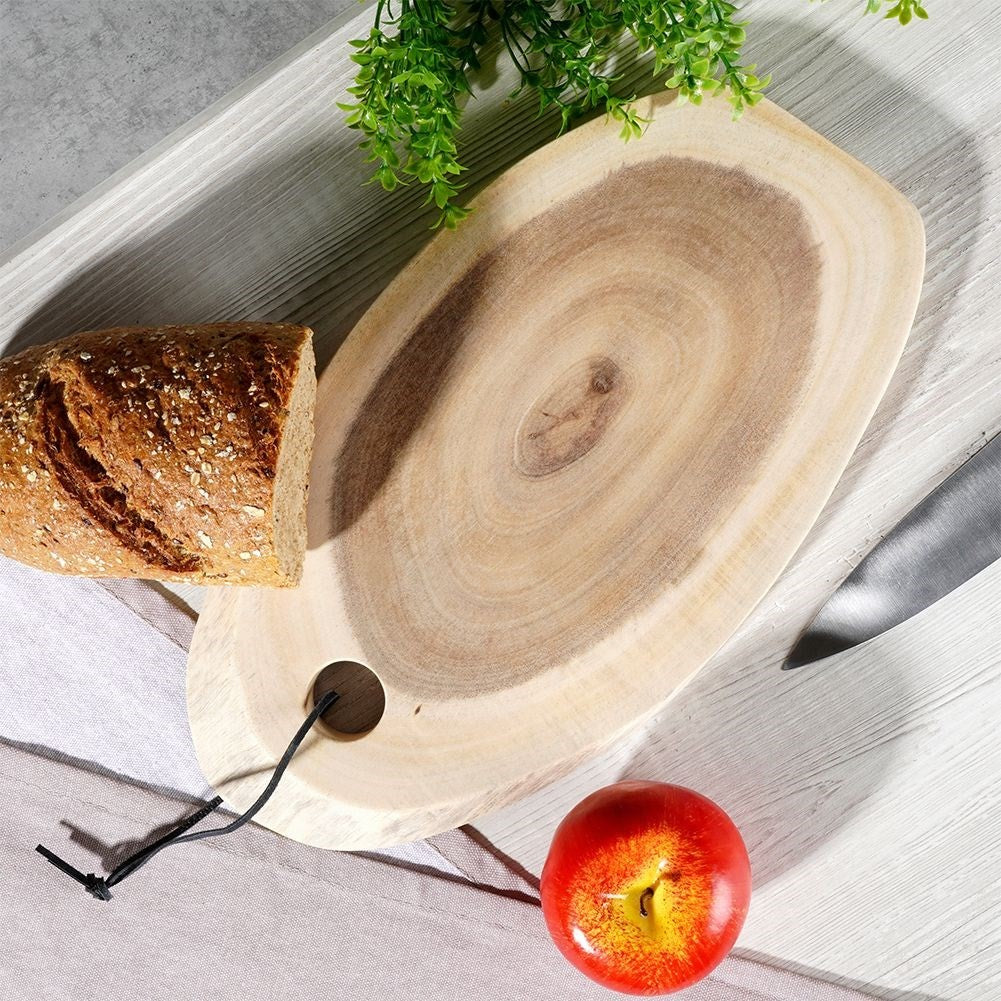 Cutting Board & Serving Tray in Natural Acacia Wood