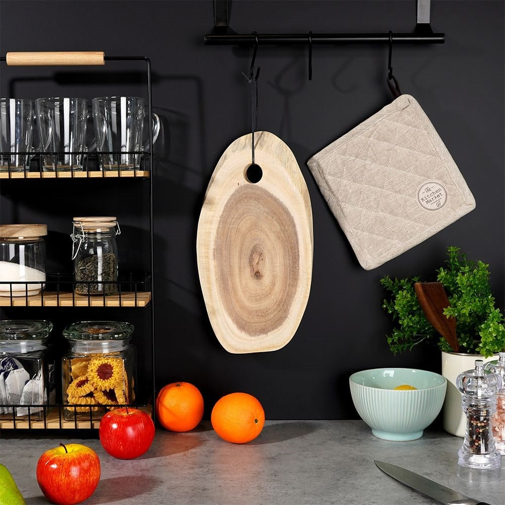Cutting Board & Serving Tray in Natural Acacia Wood