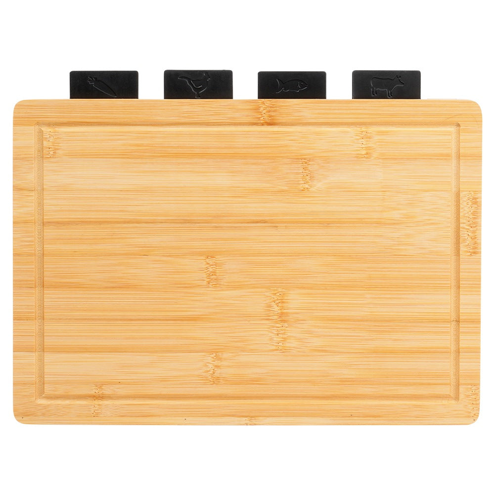 Cutting Board Set with Stand, 5 Pieces