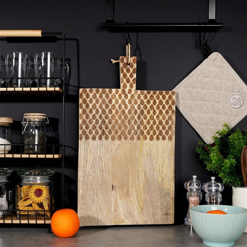Cutting Board and Serving Tray in Exotic Mango Wood