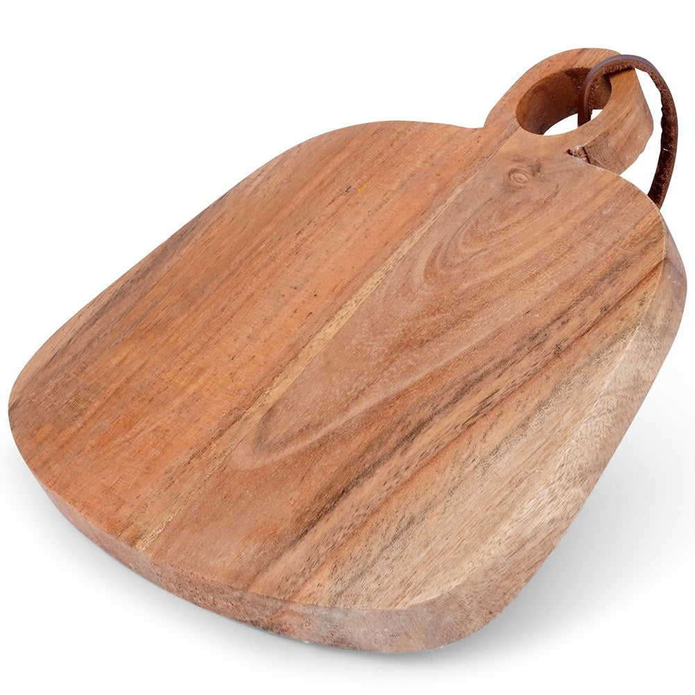Cutting Board in Acacia Wood with Handle - Perfect for Serving