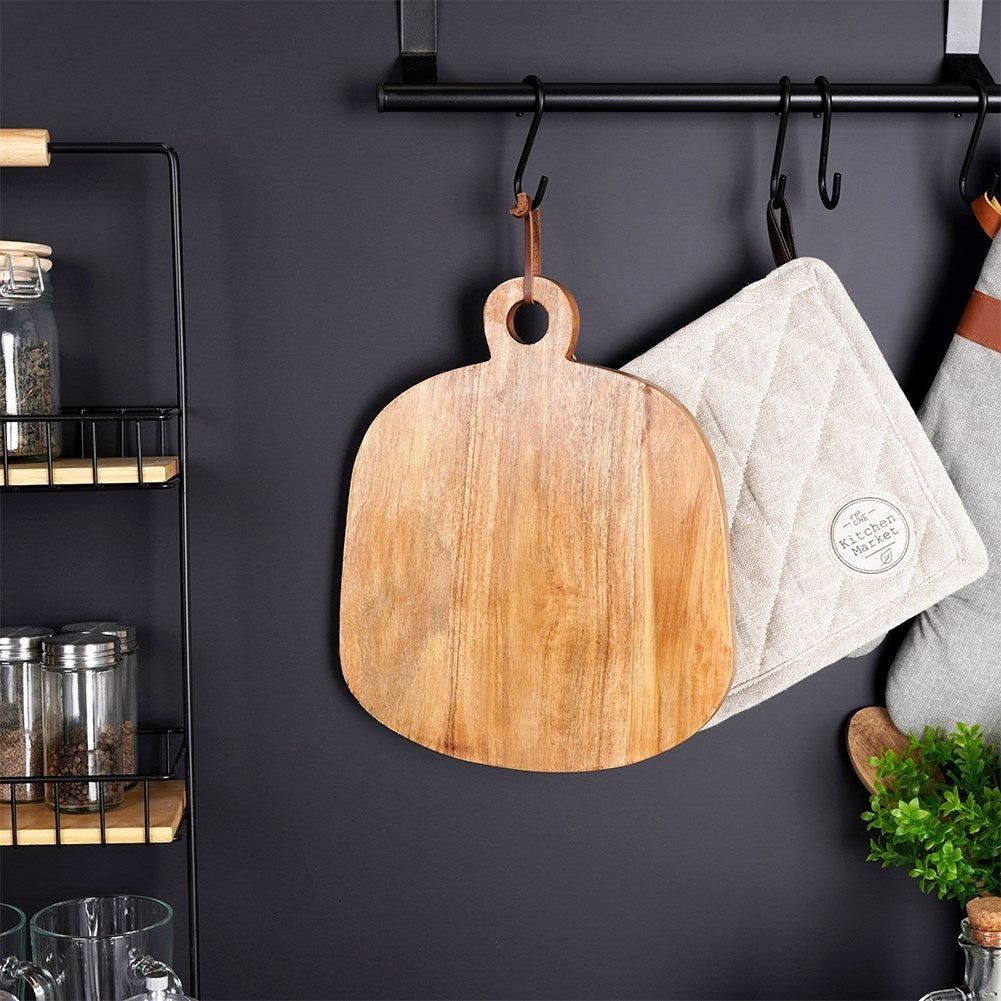 Cutting Board in Acacia Wood with Handle - Perfect for Serving