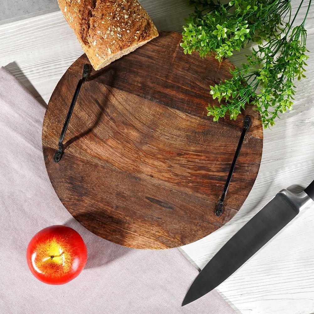 Cutting Board in Exotic Mango Wood with Aged Look