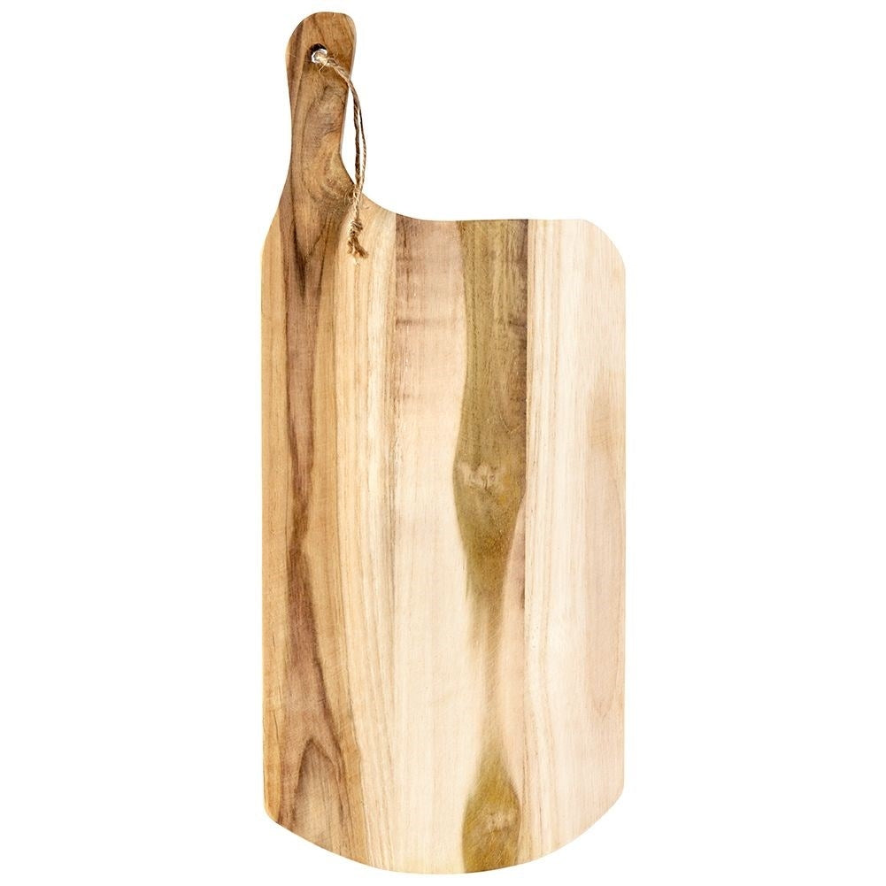 Cutting and Serving Board in Durable Teak Wood with Handle