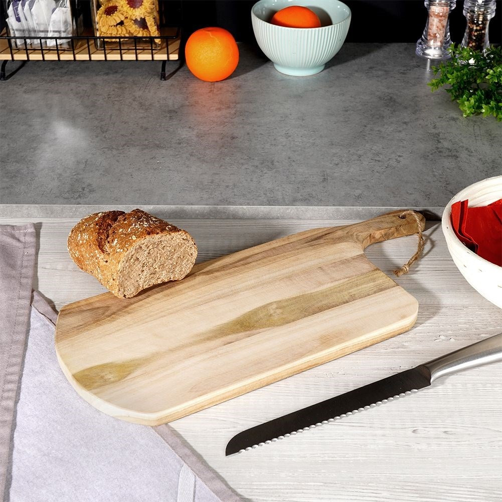 Cutting and Serving Board in Durable Teak Wood with Handle