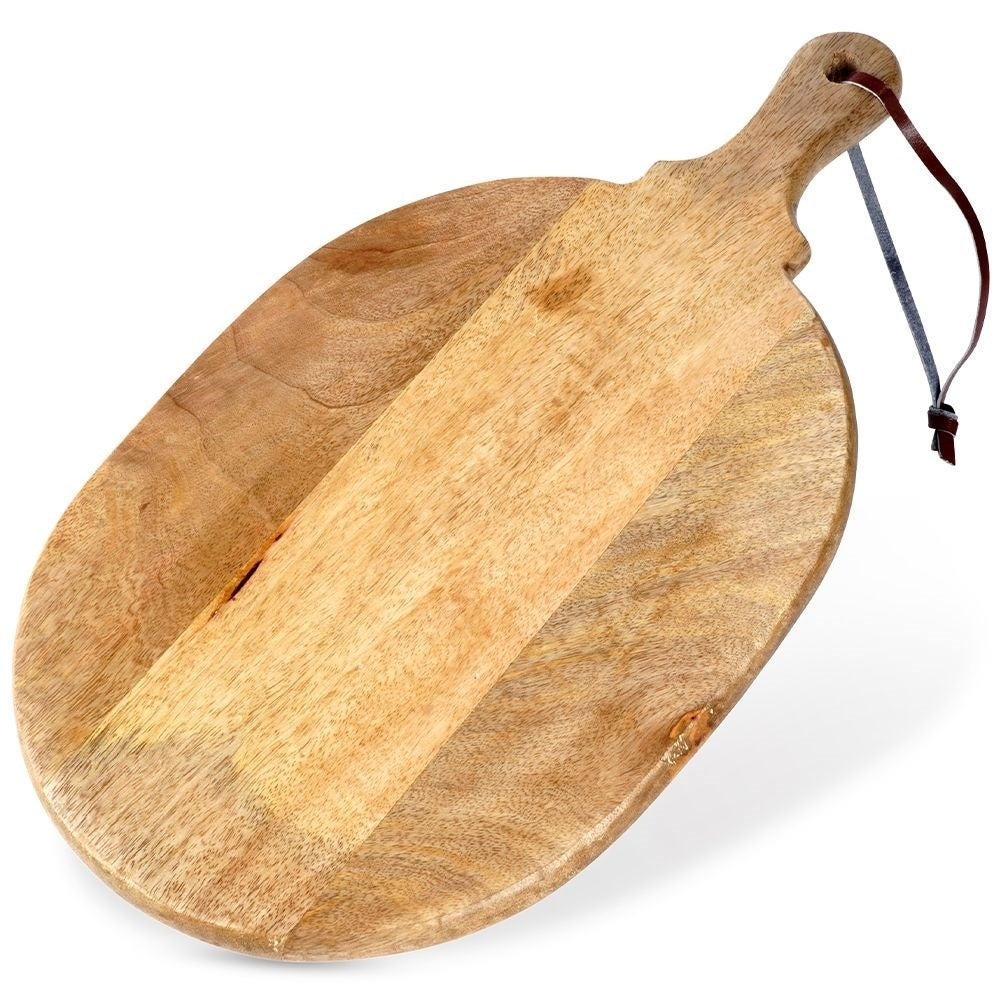 Cutting and serving board in durable mango wood