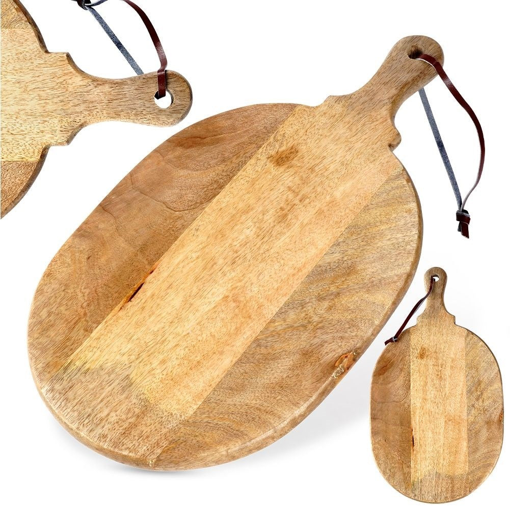 Cutting and serving board in durable mango wood