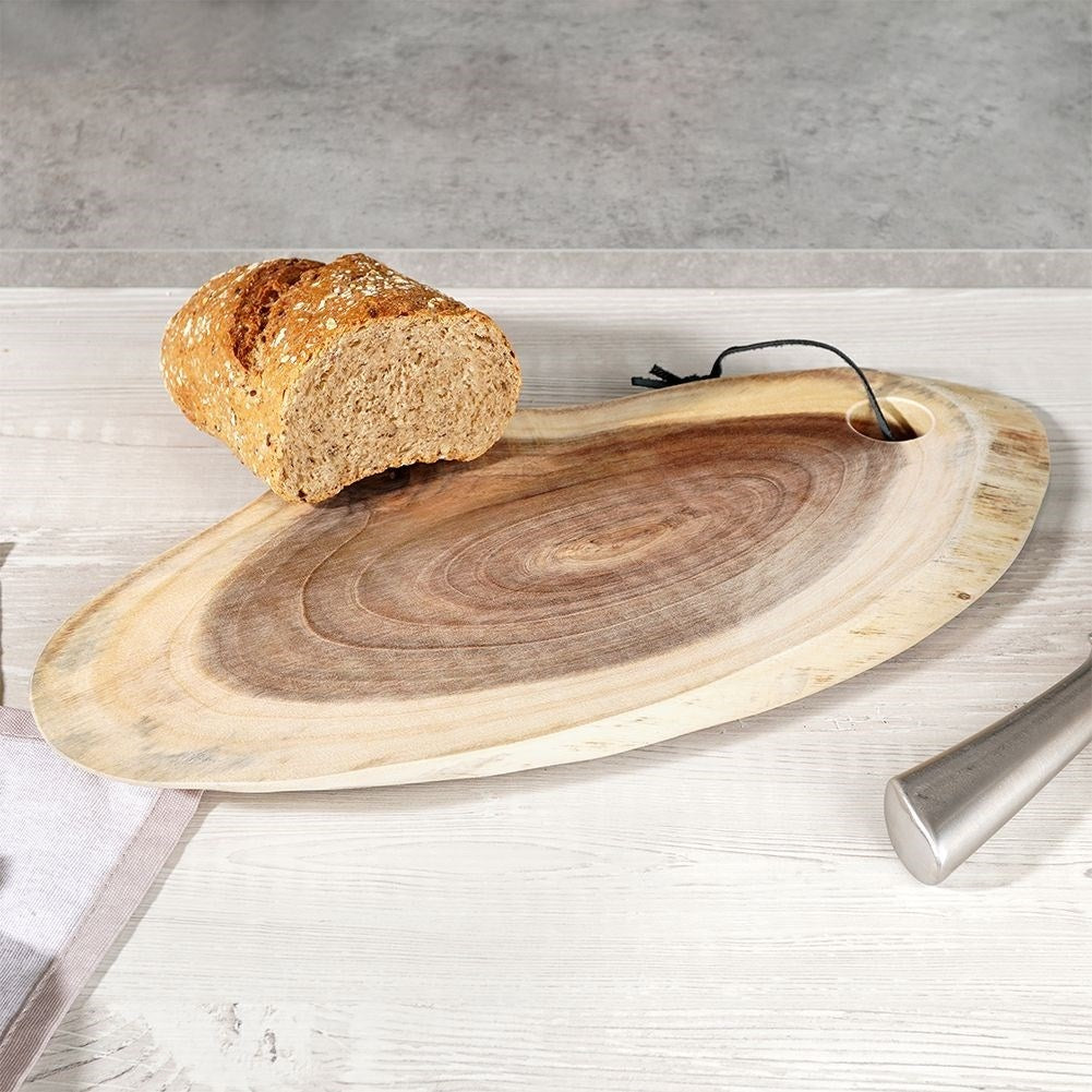 Cutting board and serving tray in durable acacia wood